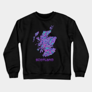 Scotland Map Crewneck Sweatshirt